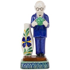 Royal Copenhagen Aluminia Faience Figurine "The Boss" Marked "Jus", Denmark 1956