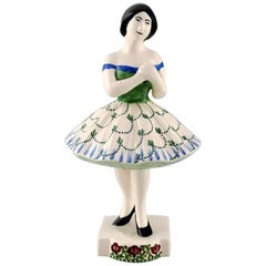 Royal Copenhagen / Aluminia, Figure of Faience 'Columbine'