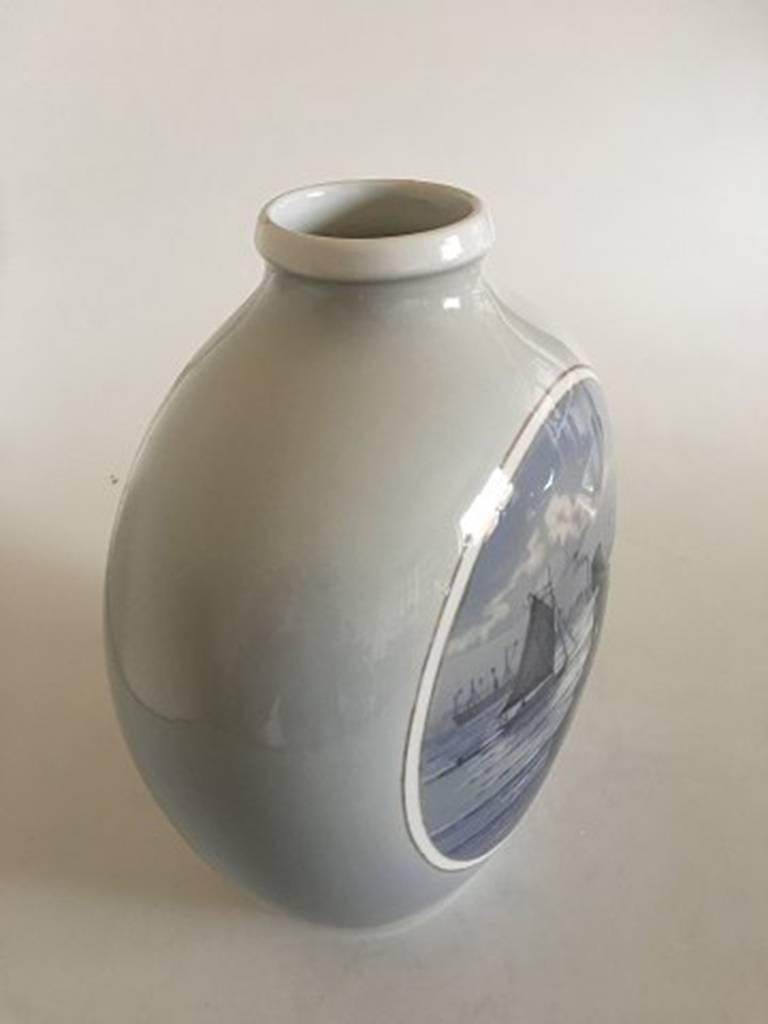 Royal Copenhagen Art Noueau Vase with motif of the Little Mermaid #2790/2535.  29 cm and is in perfect condition.