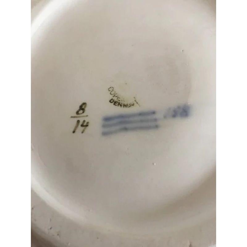 Porcelain Royal Copenhagen Art Nouveau Bowl with Lobster No. 14 Old Mark For Sale