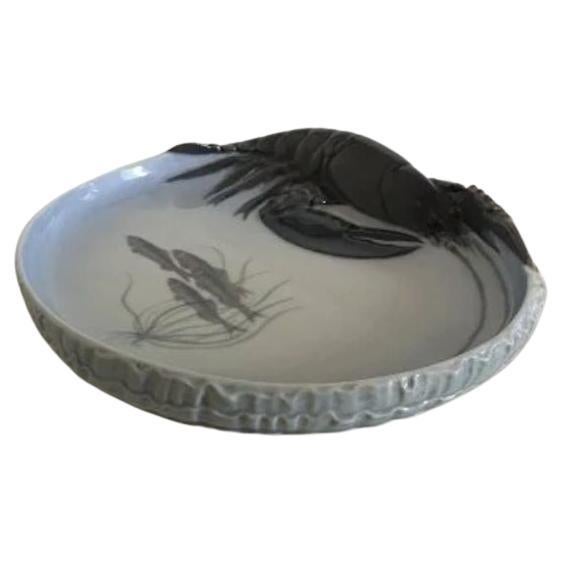 Royal Copenhagen Art Nouveau Bowl with Lobster No. 485