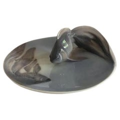 Royal Copenhagen Art Nouveau Dish with Fish No 931
