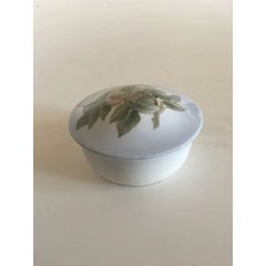 Royal Copenhagen Art Nouveau Lidded Bowl with Flower Motif No 173/1