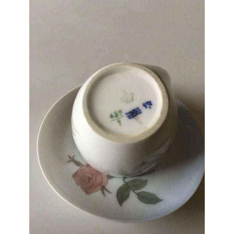 20th Century Royal Copenhagen Art Nouveau Small High Handled Cup and Saucer No. 689/4 For Sale