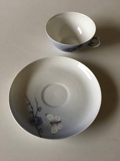 Royal Copenhagen Art Nouveau Tea Cup and Saucer No. 2322/9067