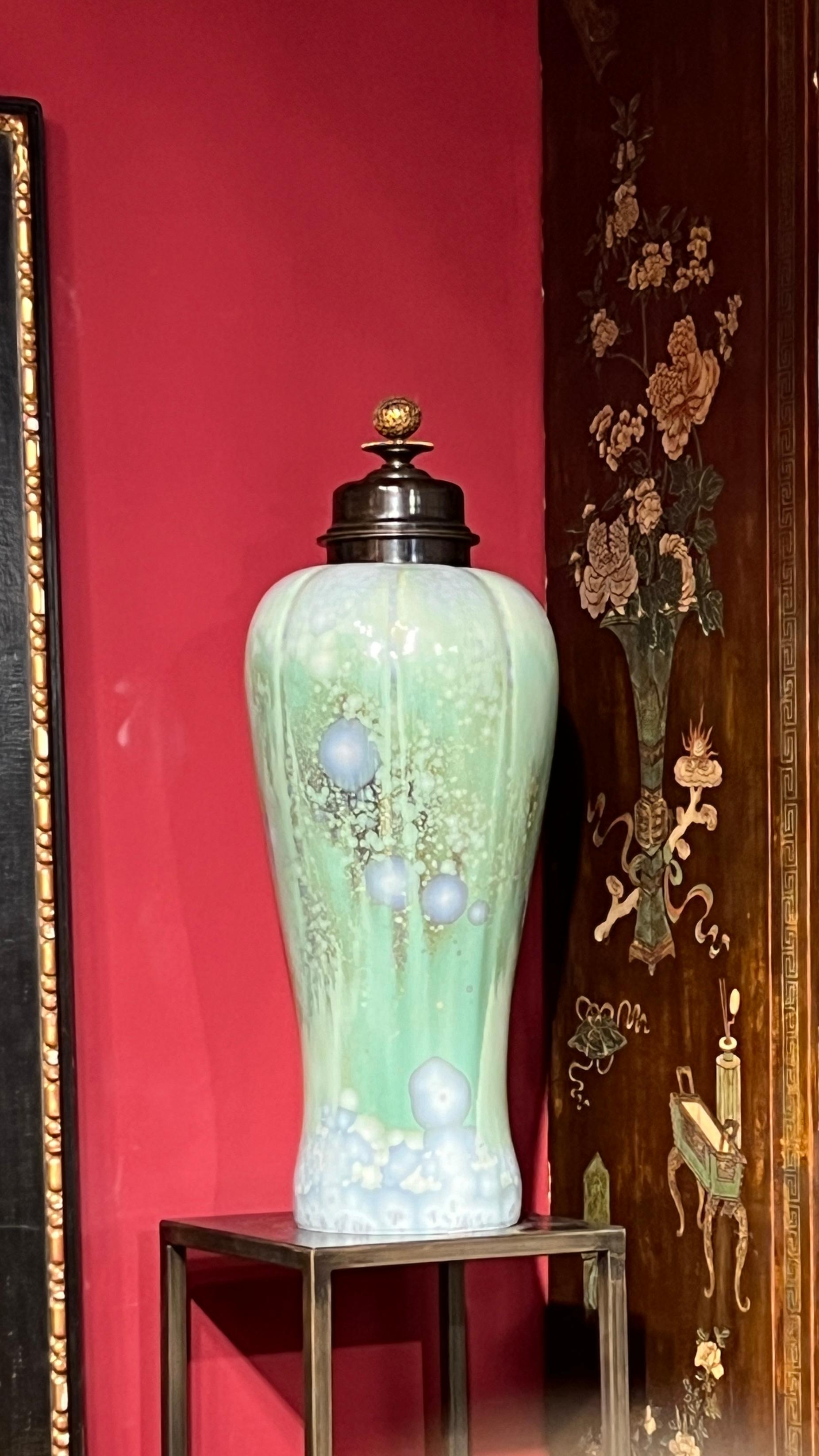 Porcelain Royal Copenhagen Art Nouveau Vase by Knud Valdemar Engelhardt For Sale