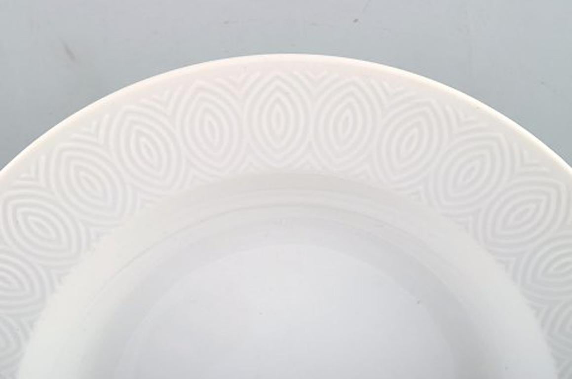 Royal Copenhagen Axel Salto service, white.
Deep plate 4 pieces in stock.
Measures: 21 cm x 4 cm.
In very good condition. 2nd factory quality.