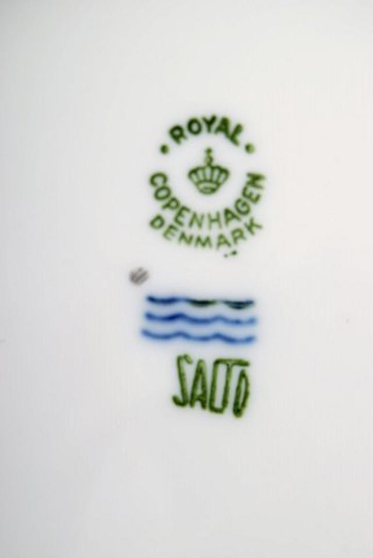 Danish Royal Copenhagen Axel Salto Service, White Deep Plate 8 Pieces