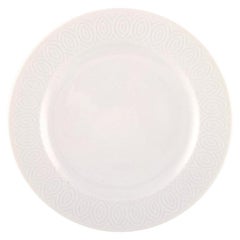 Royal Copenhagen Axel Salto Service, White Flat Plate 4 Pcs