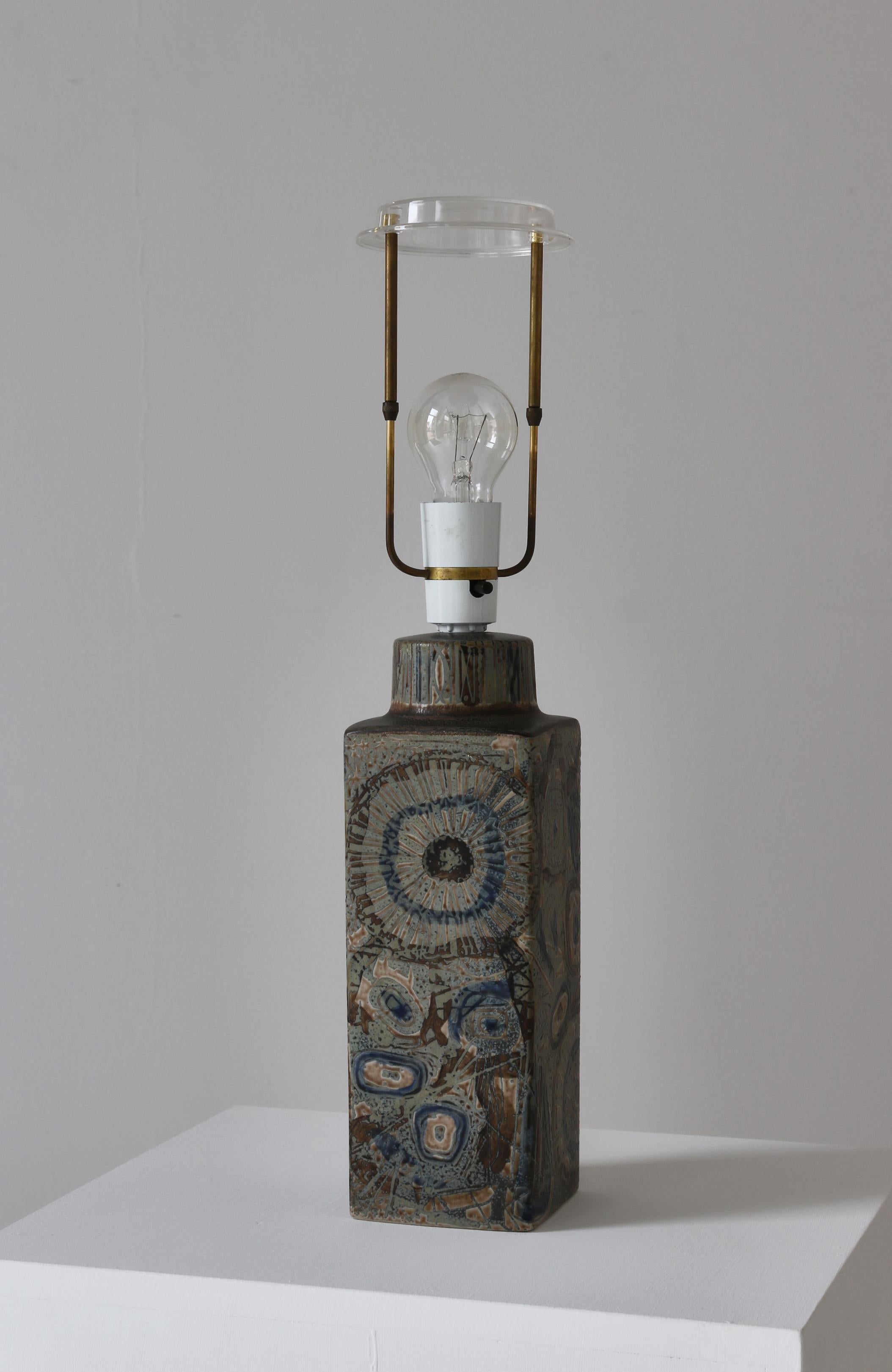 Royal Copenhagen-Tischlampe „Baca“ aus Keramik von Nils Thorsson, Dänemark, 1960er Jahre im Angebot 5