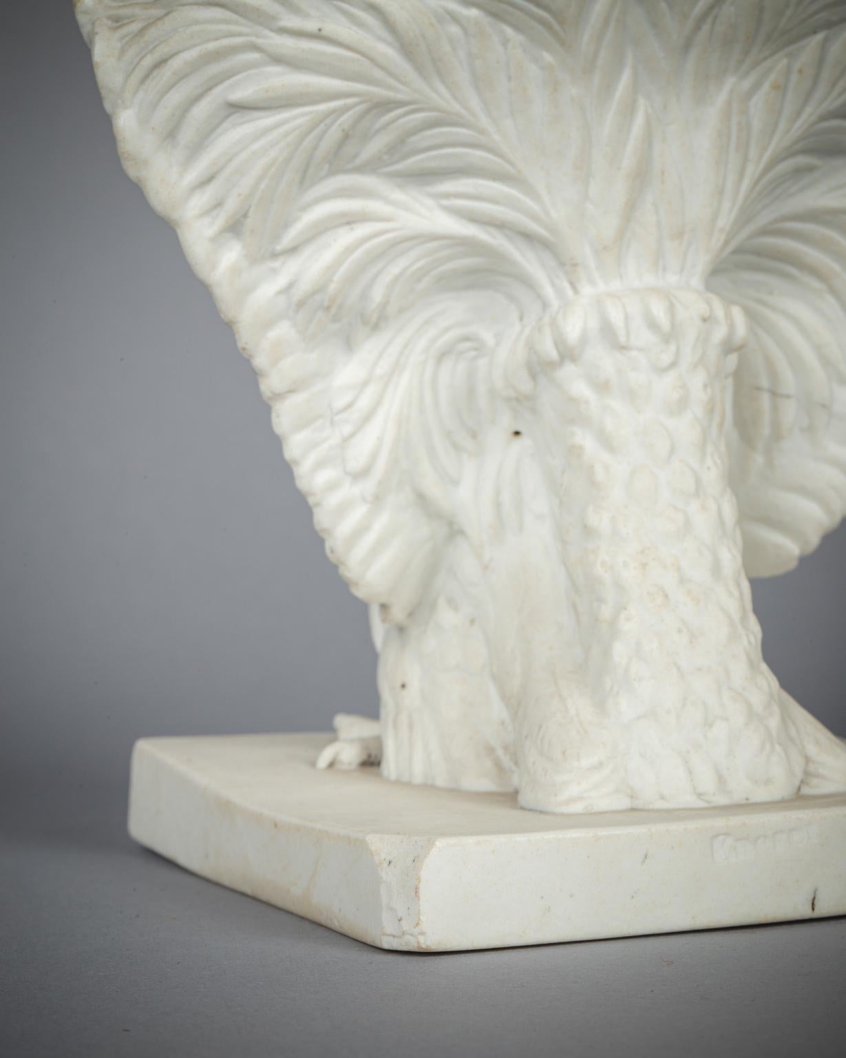 Metà XIX secolo Busto di Napoleone in porcellana di bisquit di Royal Copenhagen, 1840 circa in vendita