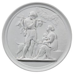 Royal Copenhagen Bisque Porcelain Plaque