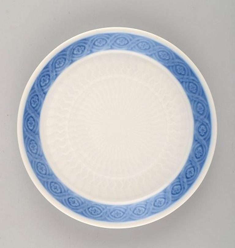 Art Nouveau Royal Copenhagen Blue Fan, Coffee Cup with Saucer, 17 Sets in Stock