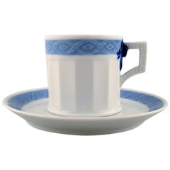 Royal Copenhagen Blue Fan, Coffee Cup with Saucer, 17 Sets in Stock