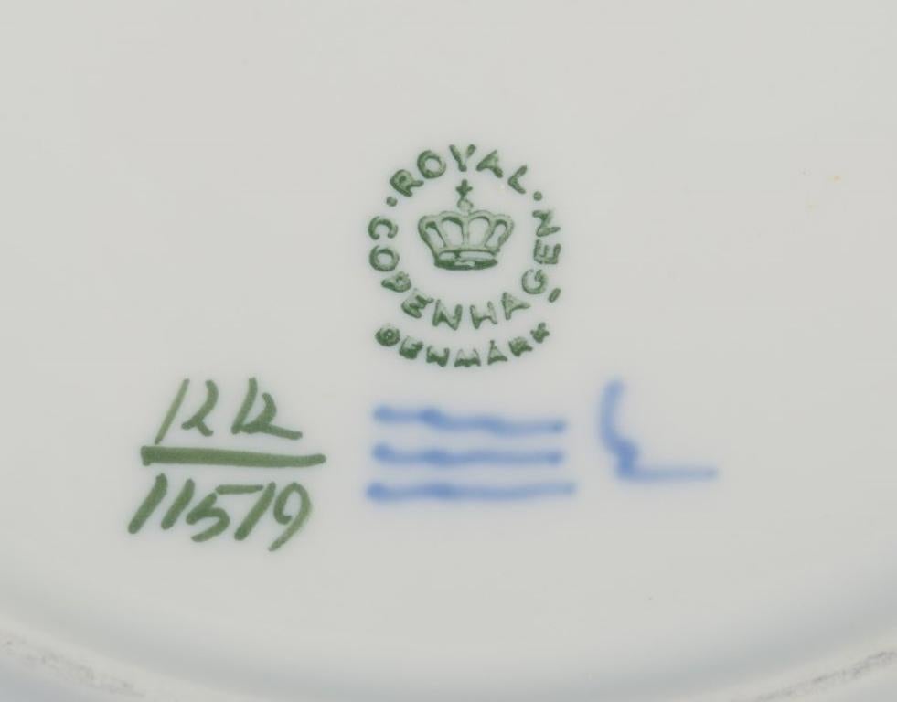 Dipinto a mano Royal Copenhagen Blue Fan, quattro piatti da portata. Anni '60/'70 in vendita