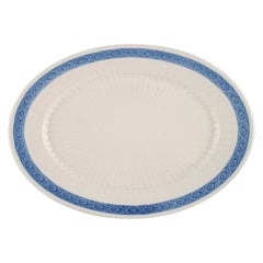 Piatto da portata a ventaglio blu Royal Copenhagen, anni '60