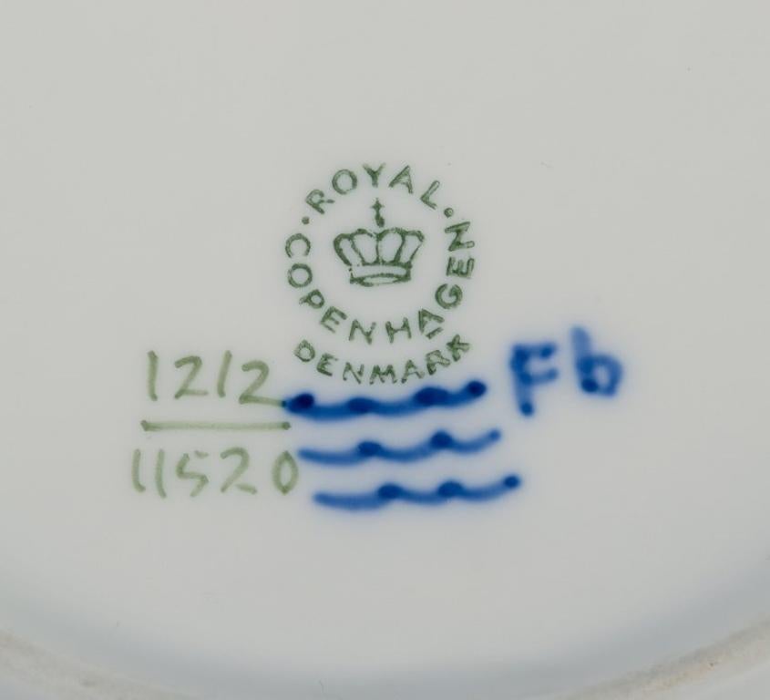Danois Éventail bleu Royal Copenhagen, trois assiettes à déjeuner des années 1960/70 en vente