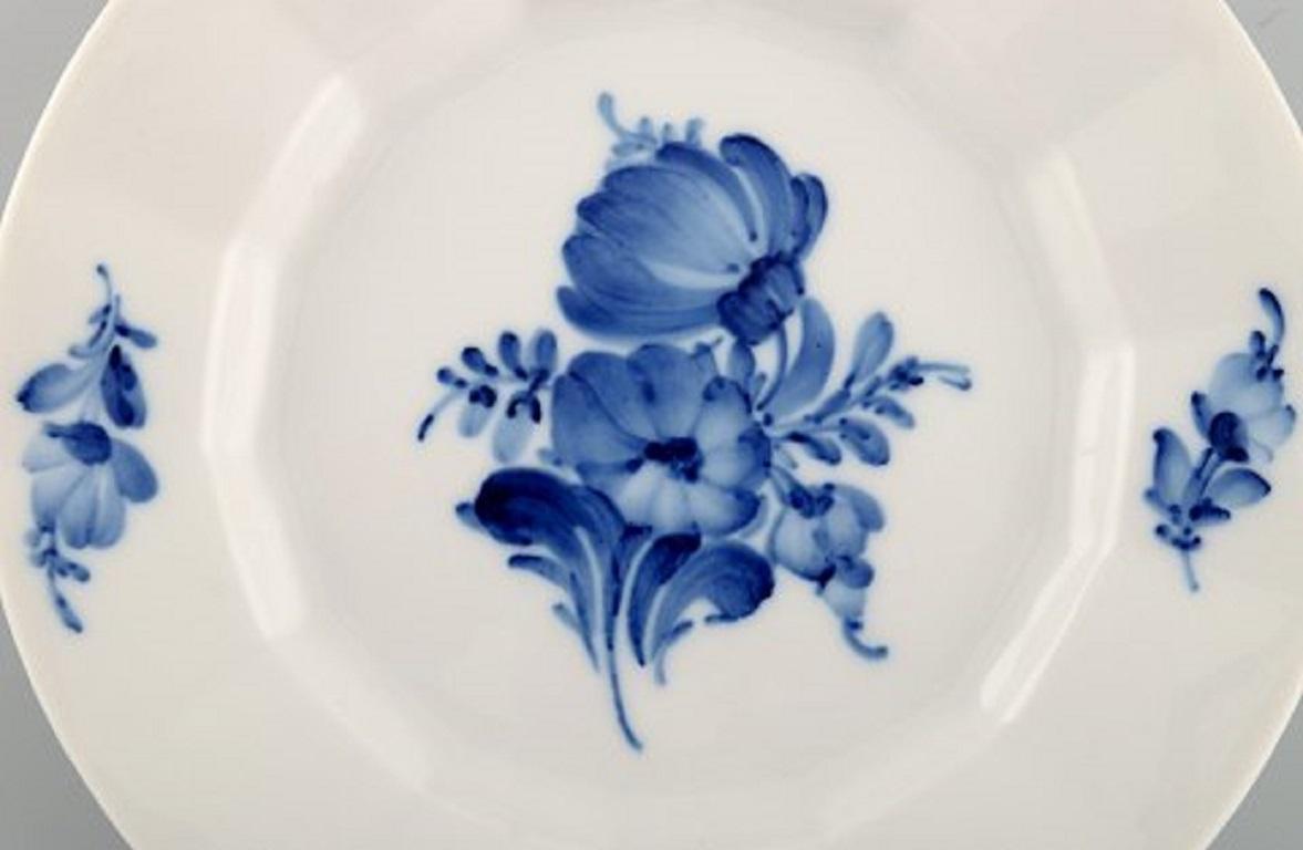 Danish Royal Copenhagen, Blue Flower Angular, Five Porcelain Cake Plates