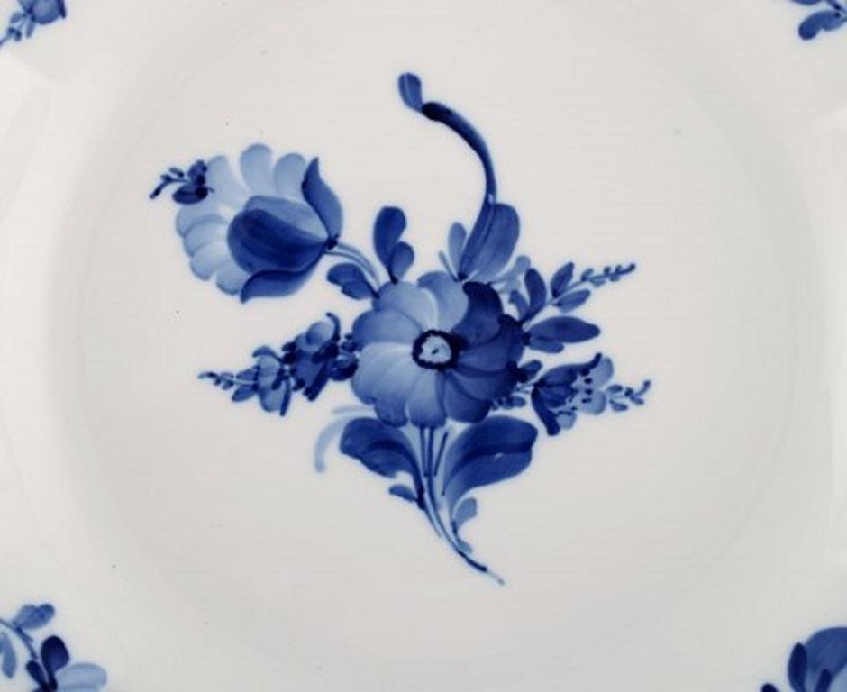 Danish Royal Copenhagen Blue Flower Angular Low Bowl No. 8529 For Sale