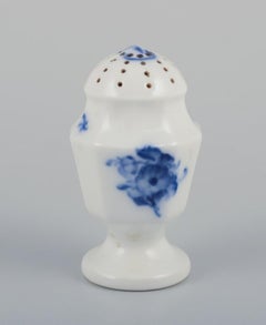 Royal Copenhagen Blue Flower Angular, salt and pepper set. Early 20th C.