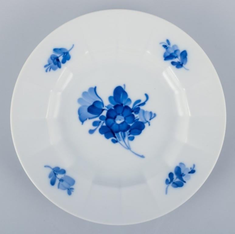 Danish Royal Copenhagen Blue Flower Angular, set of four plates. For Sale