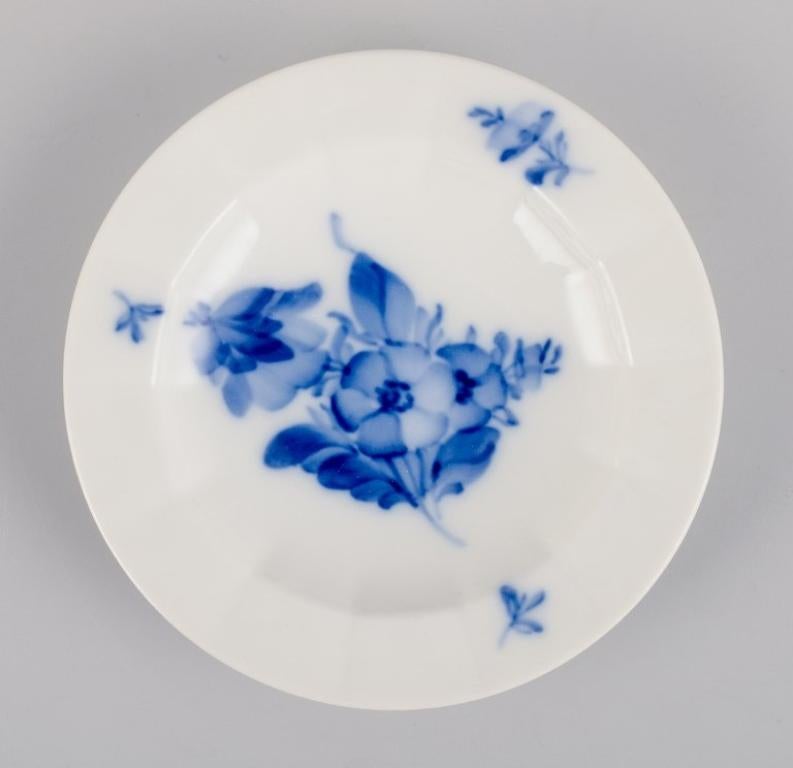 Danish Royal Copenhagen, Blue Flower Angular, ten caviar bowls. For Sale