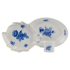 Royal Copenhagen Blue Flower Braided. Oval dish, cake plate,  toothpick holder