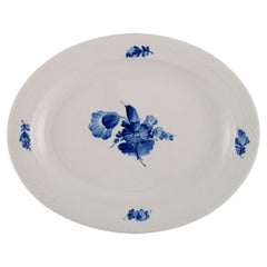 Royal Copenhagen Blue Flower Braided Oval Serving Dish, Model Number 10/8017 Royal Copenhagen Blue Flower Braided Oval Serving Dish, Model Number 10/8017