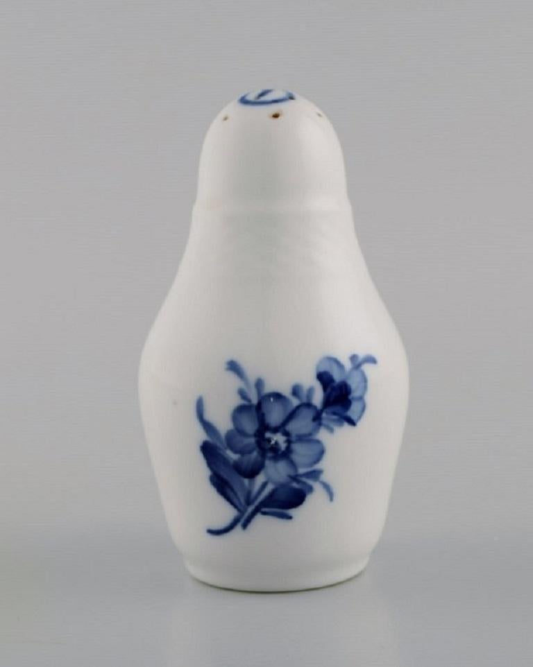 Danish Royal Copenhagen Blue Flower Braided Salt and Pepper Shaker For Sale