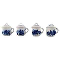 Royal Copenhagen Blue Flower Braided, Set of 4 Cream Cups