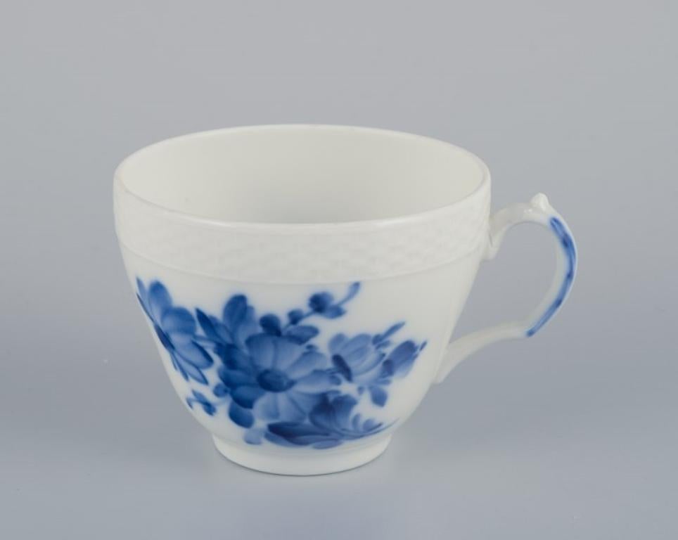 Royal Copenhagen Flor Azul Trenzada, seis tazas de café con platito. Danés en venta