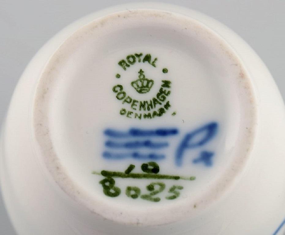 Porcelain Royal Copenhagen Blue Flower Braided Sugar Bowl and Cream Jug, 1960s