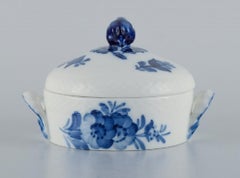 Royal Copenhagen Blaue Blume geflochtene Zuckerdose.