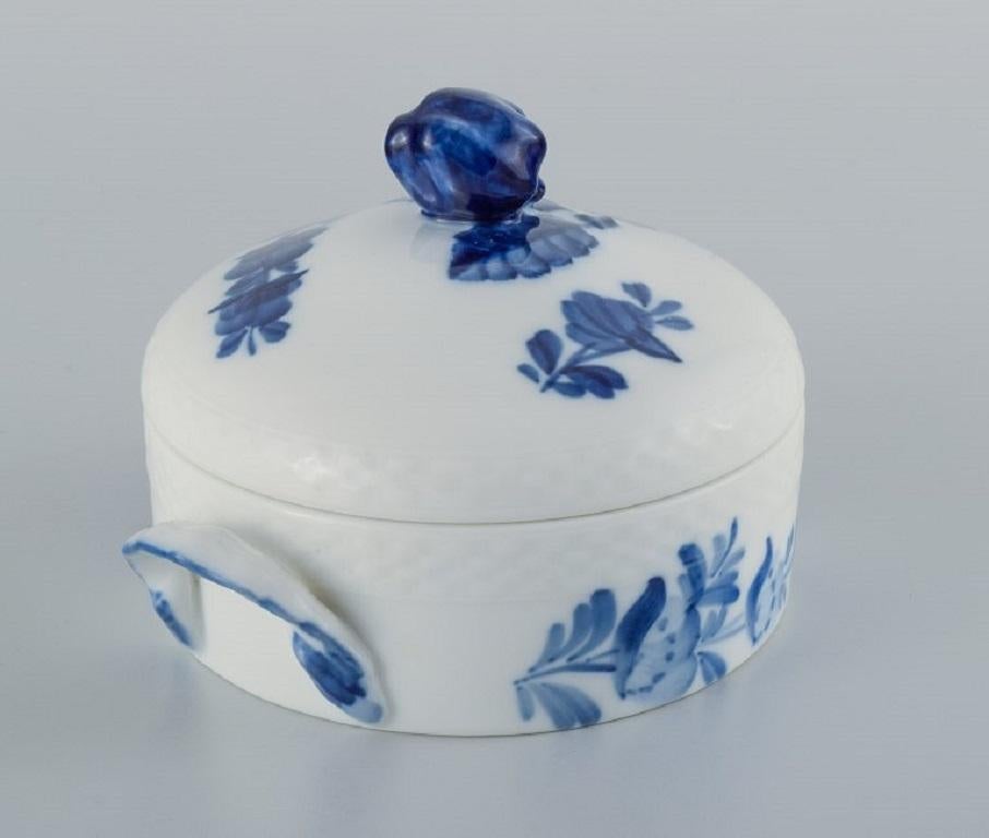 Hand-Painted Royal Copenhagen Blue Flower braided sugar bowl. For Sale