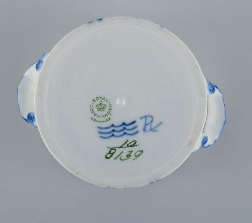 Mid-20th Century Royal Copenhagen Blue Flower braided sugar bowl. For Sale