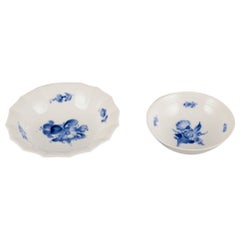 Antique Royal Copenhagen, Blue Flower Braided, two bowls.