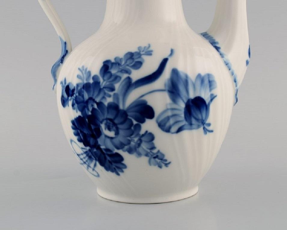 Porcelain Royal Copenhagen Blue Flower Curved Coffee Pot, 1960's