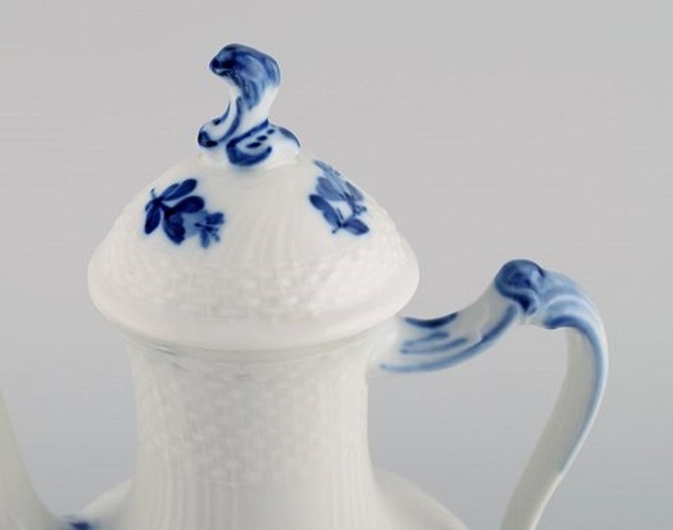 Mid-20th Century Royal Copenhagen Blue Flower Curved Coffee Pot, Dated 1965