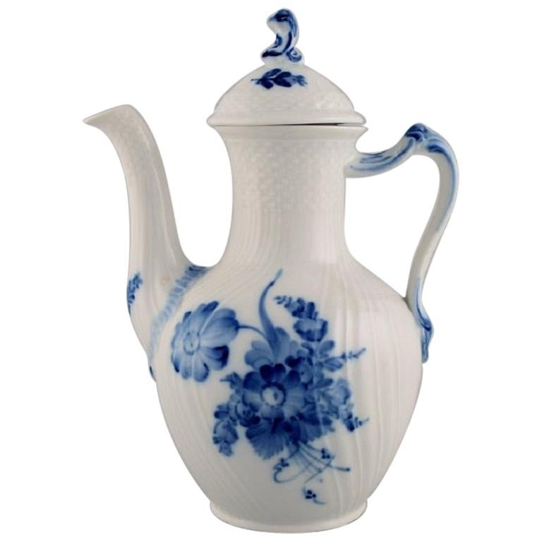 Royal Copenhagen Blue Flower Curved Coffee Pot, Dated 1965