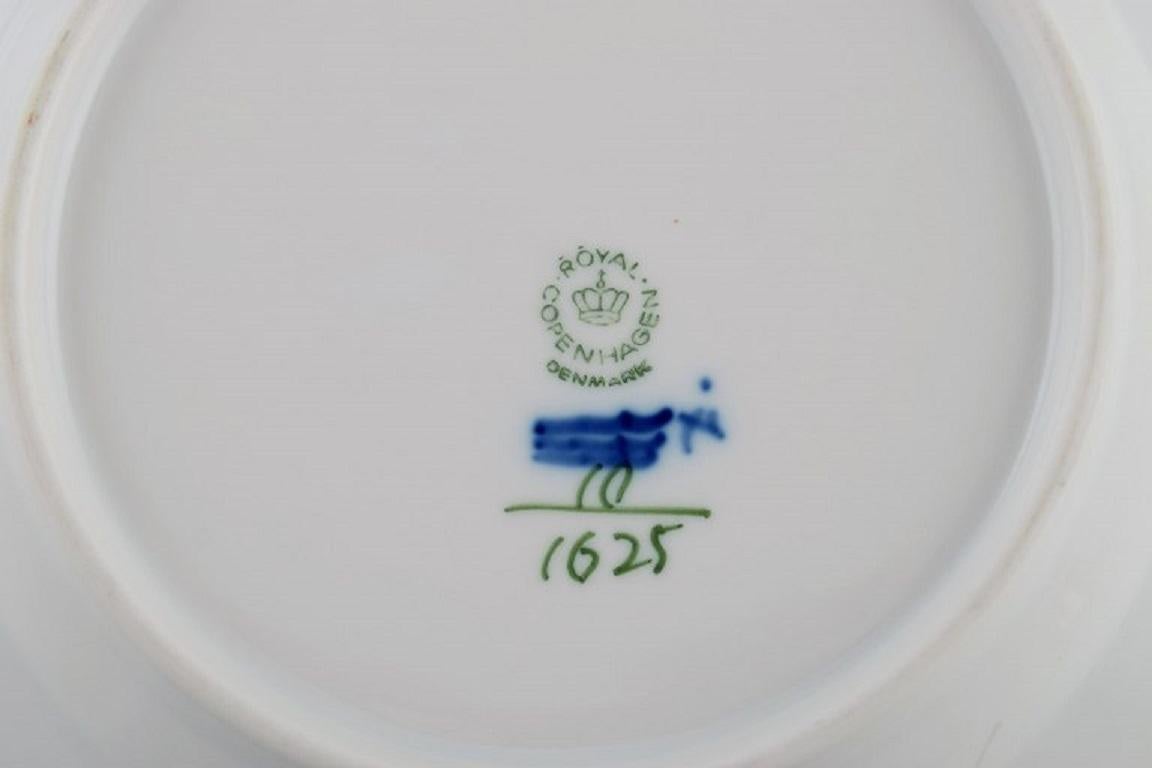 Porcelain Royal Copenhagen Blue Flower Curved Coffee Service for Ten People, 1980s For Sale