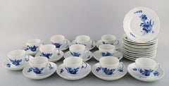 Royal Copenhagen Blue Flower Curved Coffee Service for Twelve People, 1960s