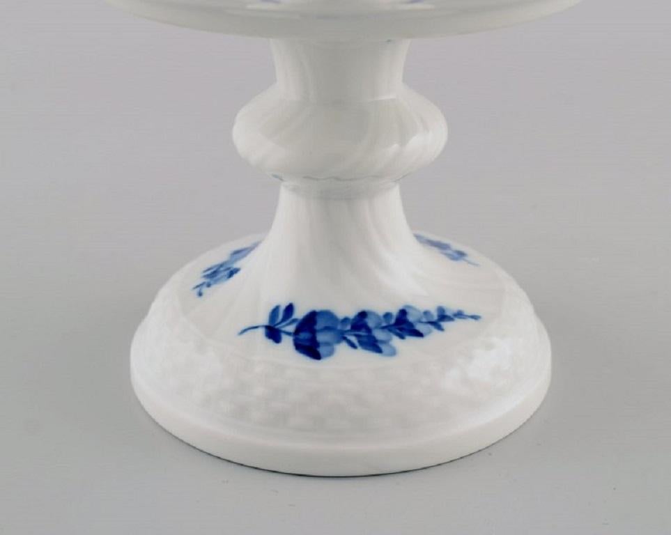 Danish Royal Copenhagen Blue Flower Curved Compote, Dated 1968