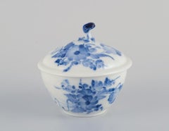 Royal Copenhagen Blue Flower Curved. Creamer and sugar bowl.