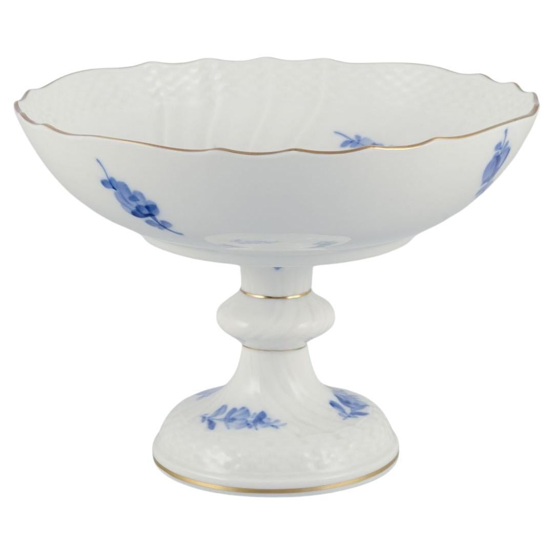 Royal Copenhagen Blue Flower Curved porcelain centerpiece.