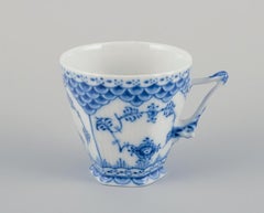 Royal Copenhagen Blue Fluted Full Lace. Coffee cup with saucer