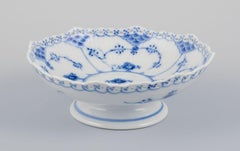Royal Copenhagen Blue Fluted Full Lace, low centerpiece in porcelain