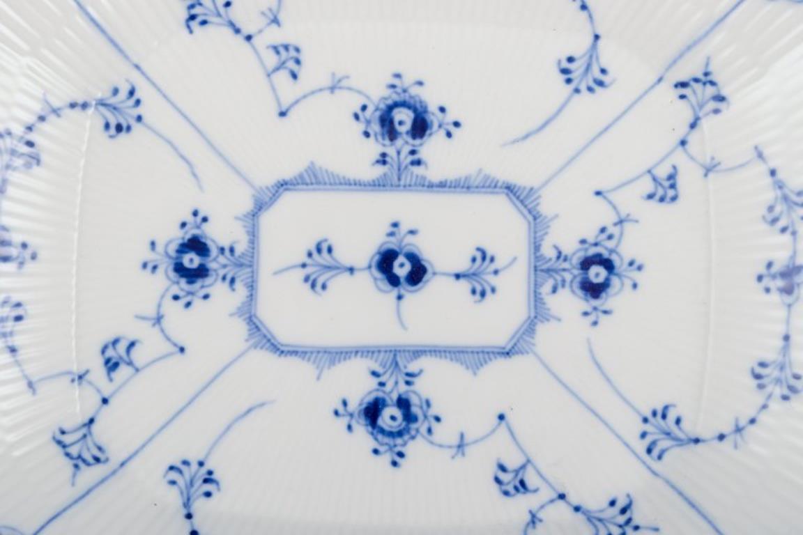 Porcelaine Royal Copenhagen Blue Fluted Full Lace, bol carré en porcelaine. en vente