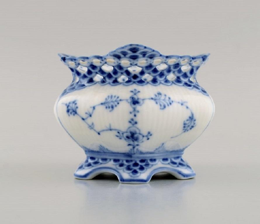 Royal Copenhagen Blue Fluted Full Lace Sugar Bowl in Porcelain at 1stDibs