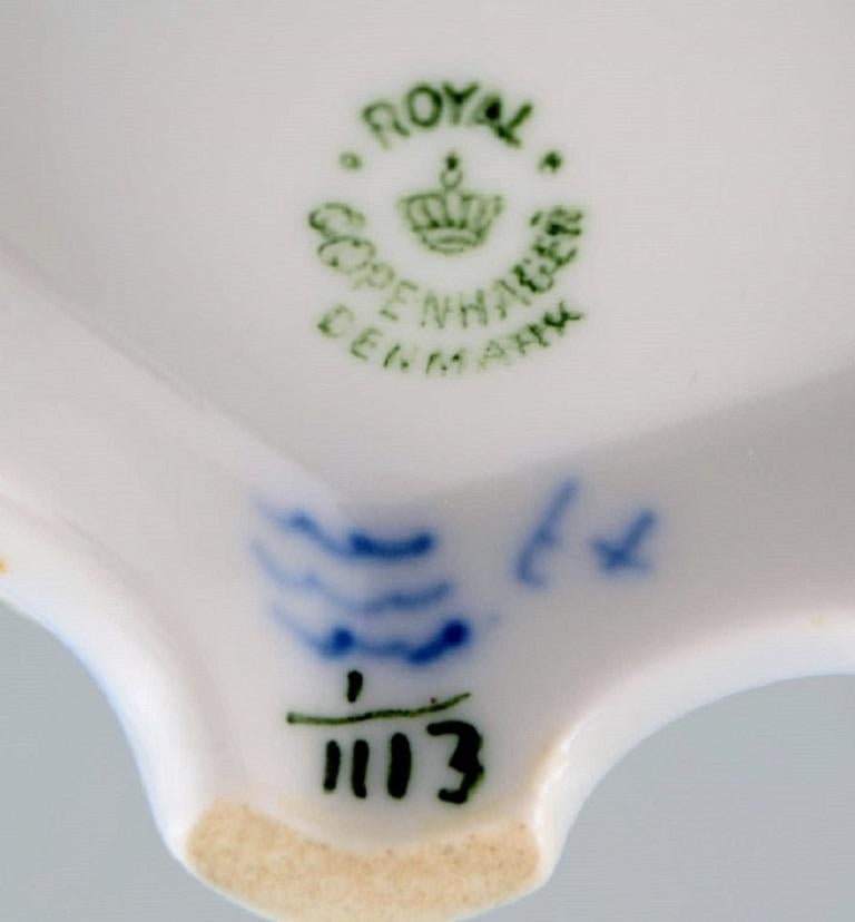 Royal Copenhagen Blue Fluted Full Lace Sugar Bowl in Porcelain 2