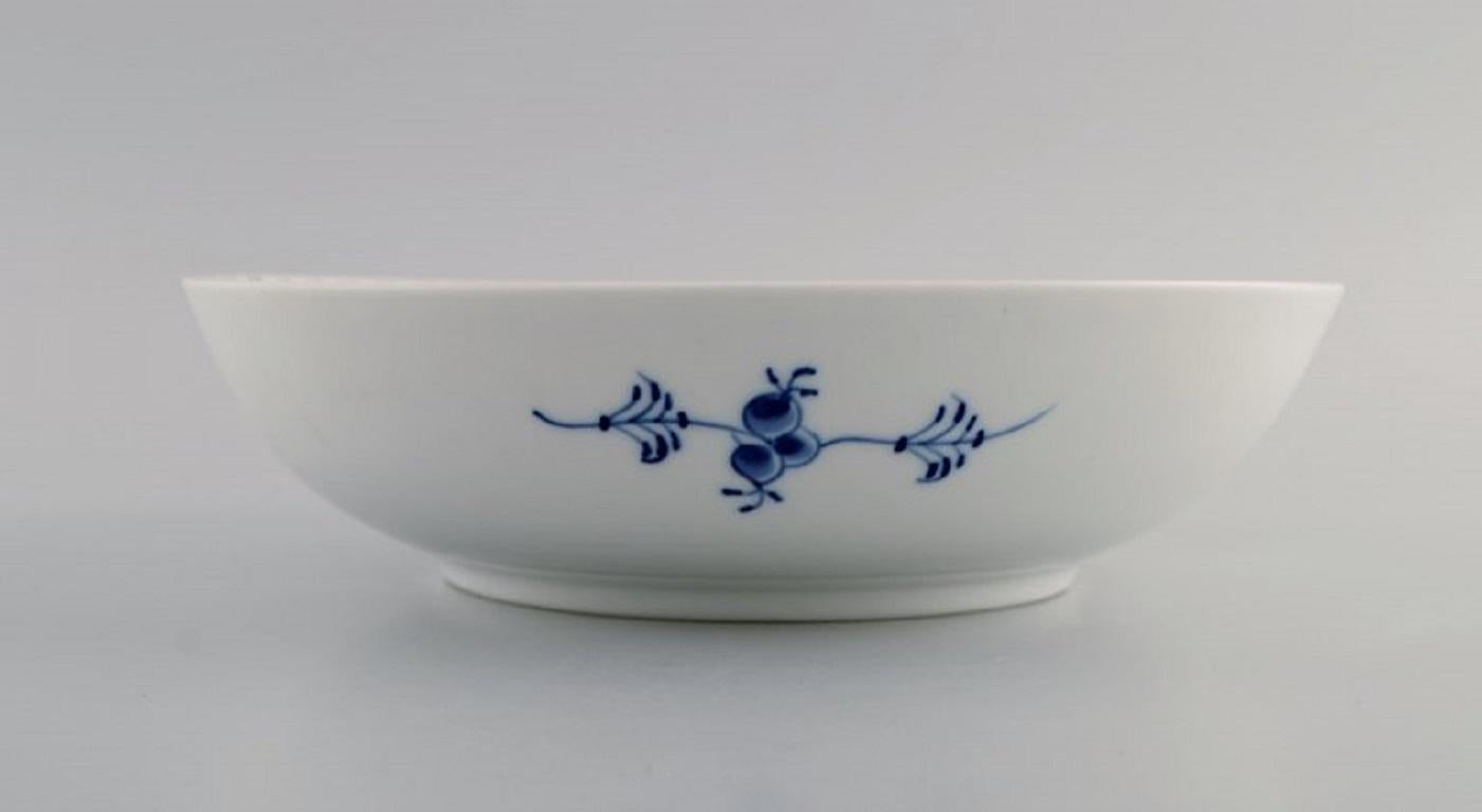 Hand-Painted Royal Copenhagen Blue Fluted Half Lace Bowl, Dated 1957